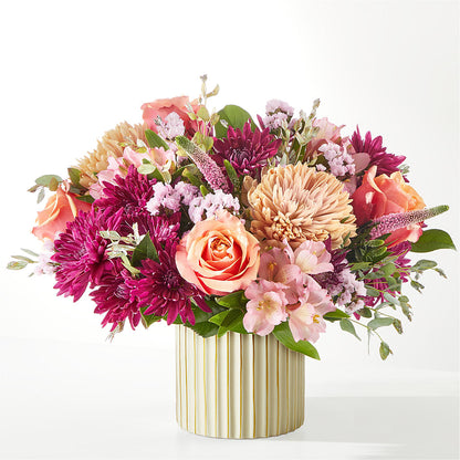 Berry Cobbler Bouquet with Ivory Vase –  Awesome Blossom Florist, San Antonio TX