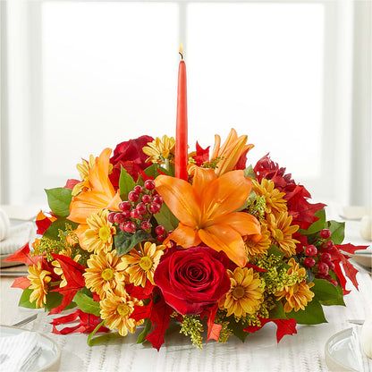 Autumn's Embrace Centerpiece –  Awesome Blossom Florist, San Antonio TX