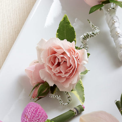 Pink Spray Rose Boutonniere –  Awesome Blossom Florist, San Antonio TX