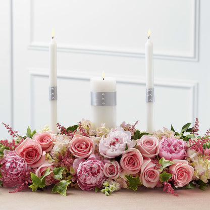Worldwide Romance Unity Candle Arrangement –  Awesome Blossom Florist, San Antonio TX